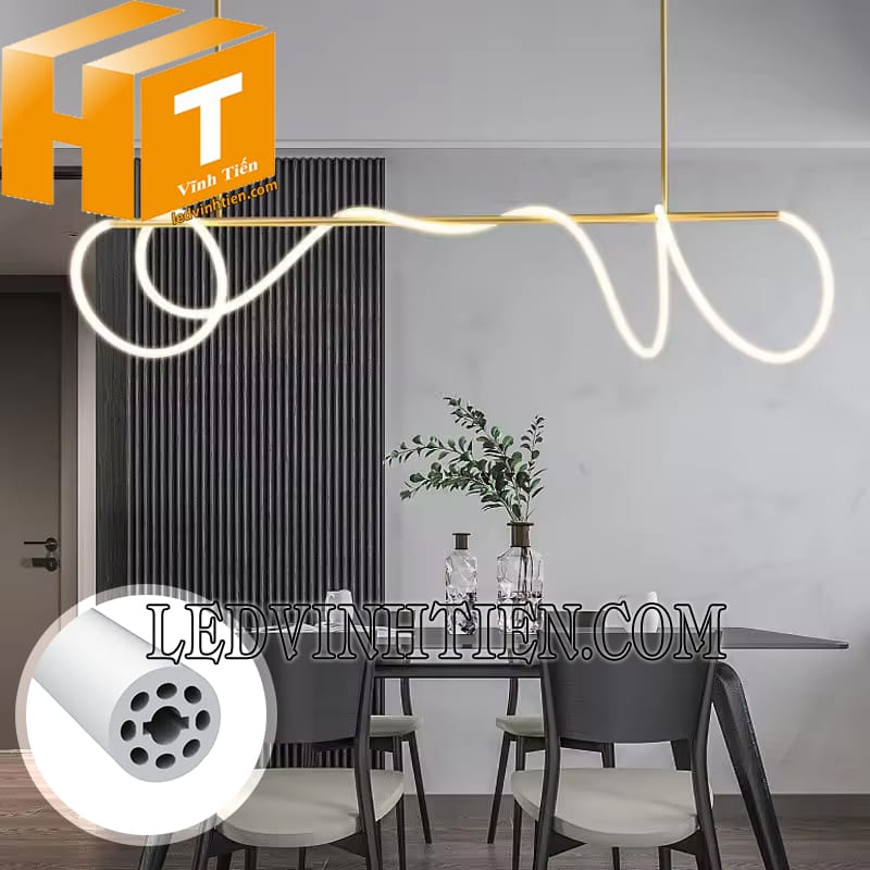 Dây silicon định hình tròn trang trí nội thất