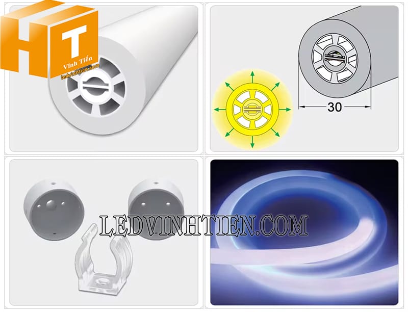 Ống luồn silicon tròn định hình giá rẻ