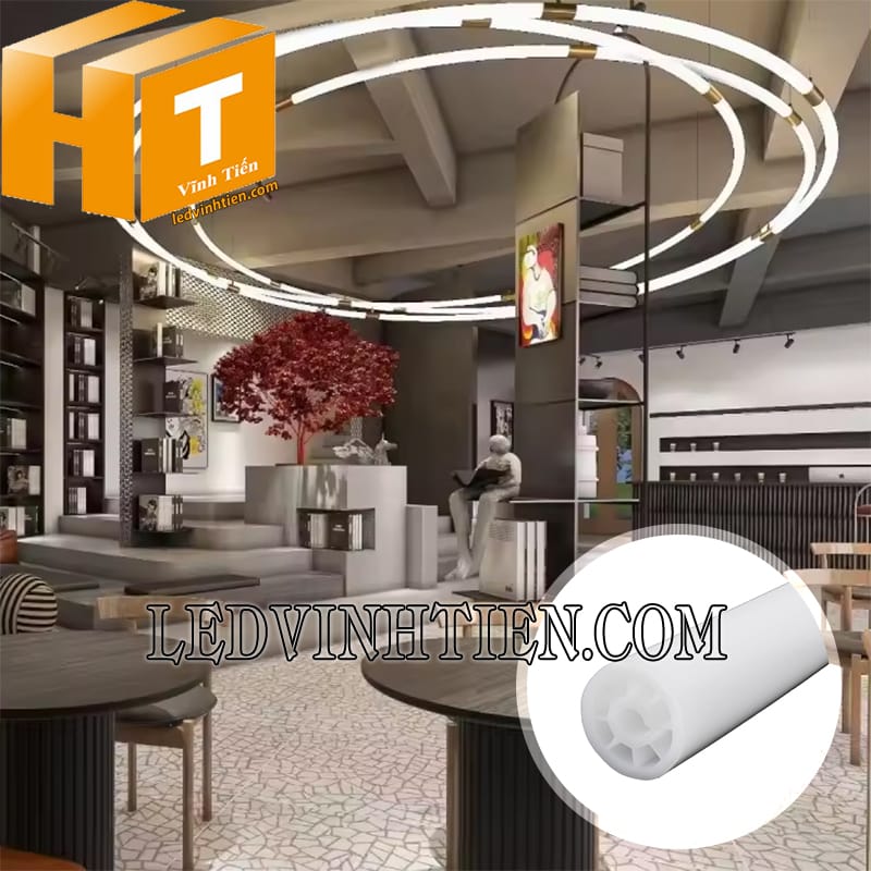 Silicon định hình ống tròn thả treo D30