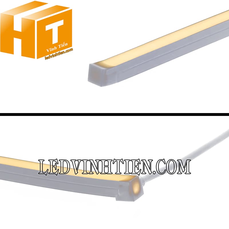 Ống silicon định hình U ốp nổi 12x12mm