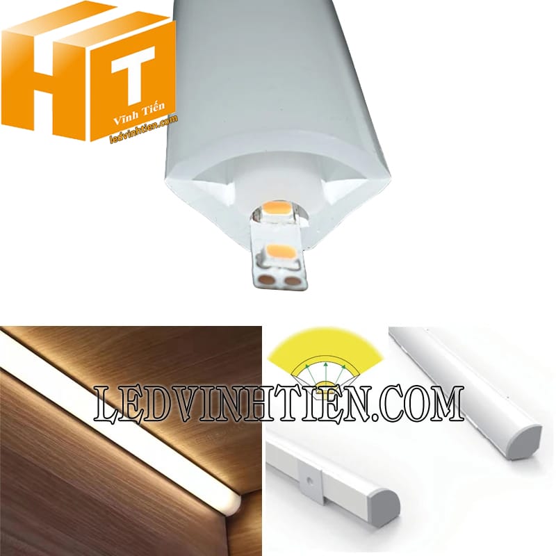 Ống luồn silicon định hình V góc 20x14mm