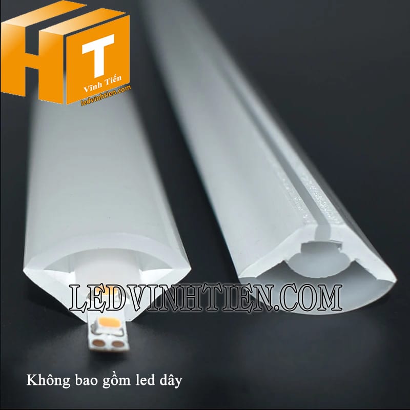 Ống silicon định hình góc V 20x14mm